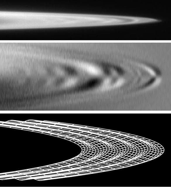 NASA image: Subtle Ripples in Jupiter Ring