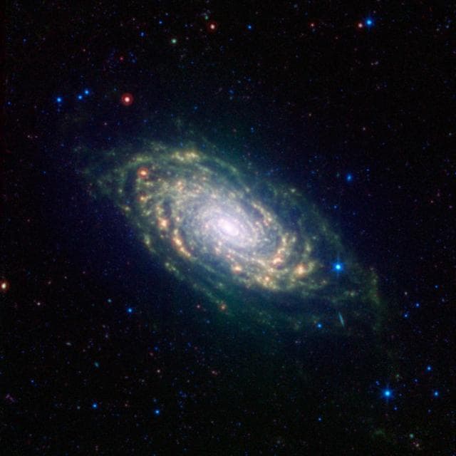 NASA image: Sunflower Galaxy Glows with Infrared Light