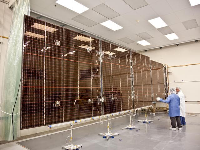 NASA image: Juno Solar Panel Deployment Test