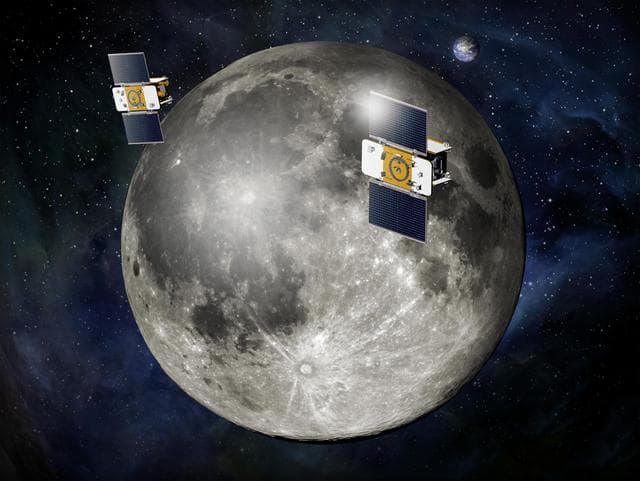 NASA image: GRAIL Flying in Formation Artist Concept