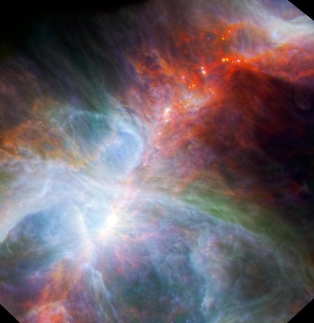 NASA image: Orion Rainbow of Infrared Light