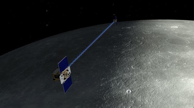 NASA image: NASA GRAIL Spacecraft in Science Collection Phase Artist Concept