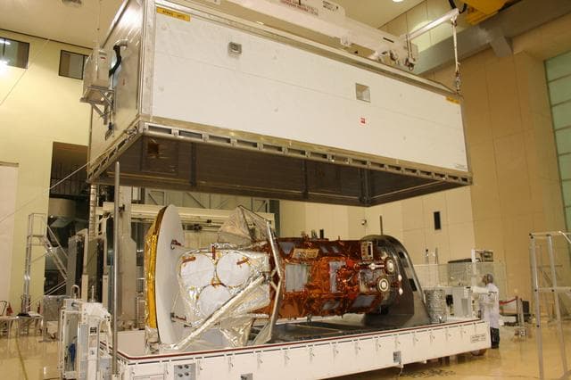 NASA image: Aquarius - SAC-D Spacecraft is Prepped for Shipping to California