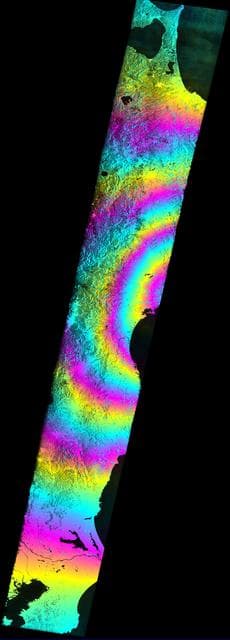 NASA image: Satellite Radar Measures Tohoku, Japan Earthquake