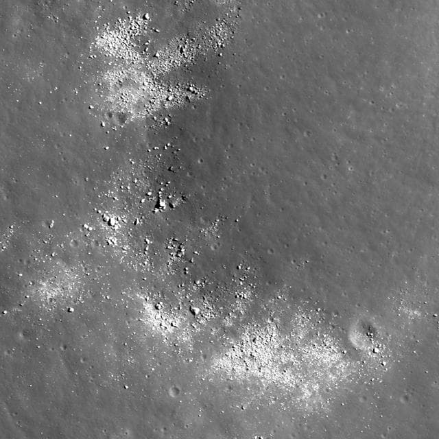 NASA image: Exposed Boulders in the Aitken Mare