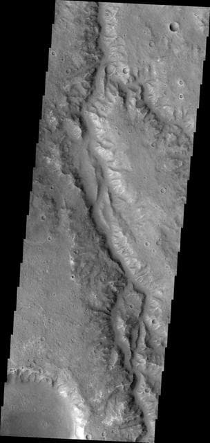 NASA image: Channel in Margaritifer Terra