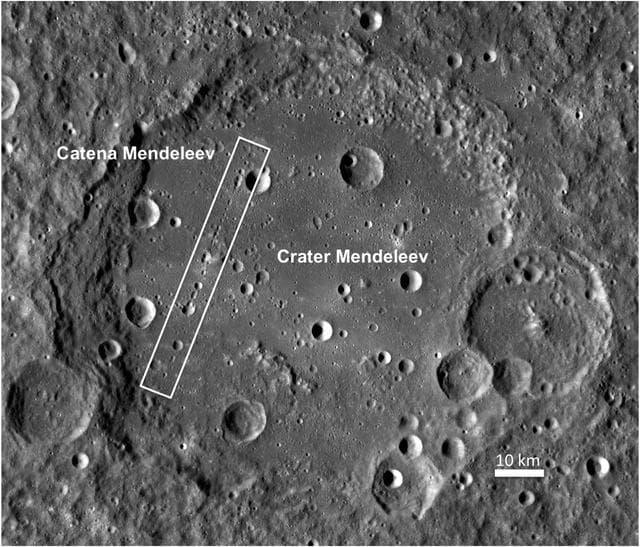 NASA image: Crater Mendeleev