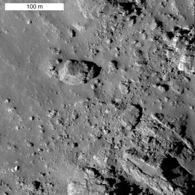 NASA image: Striated Blocks in Aristarchus Crater