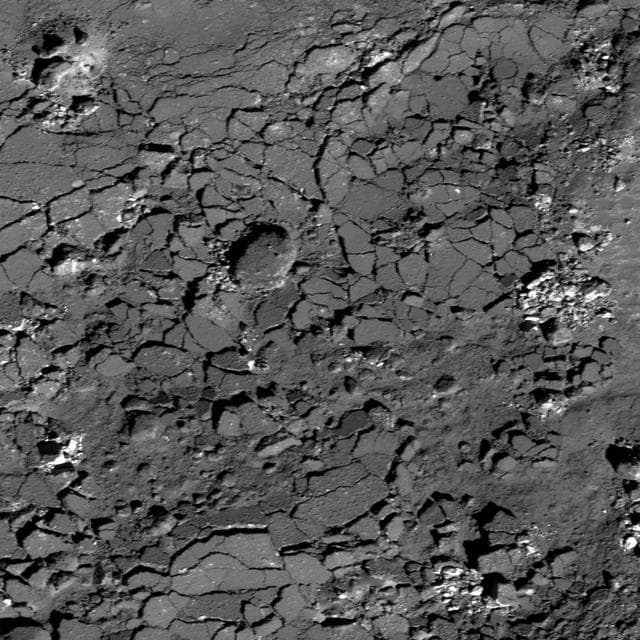 NASA image: Fragmented Impact Melt