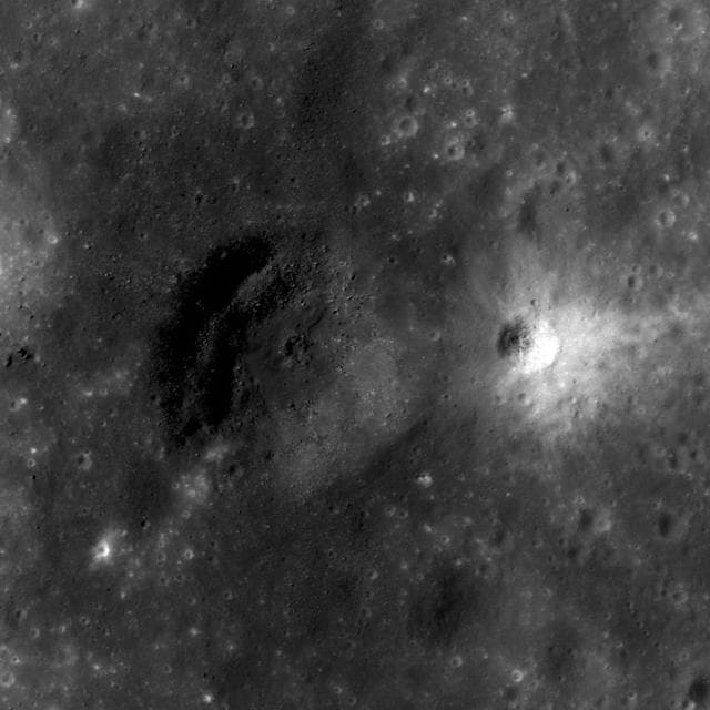 NASA image: Dark Halo Crater in Orientale