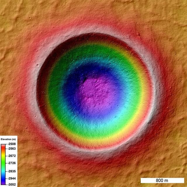 NASA image: Barnstorming Linné Crater
