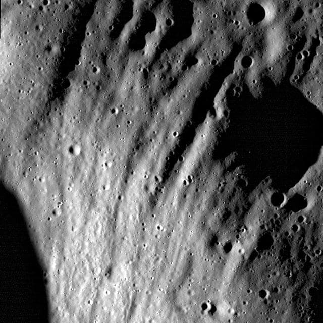 NASA image: Scouring Secondary Ejecta