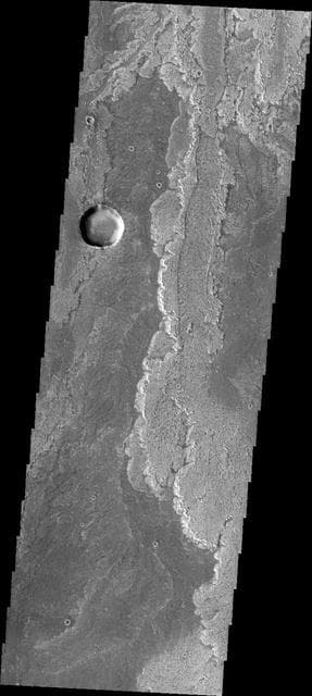 NASA image: Arsia Mons Flows