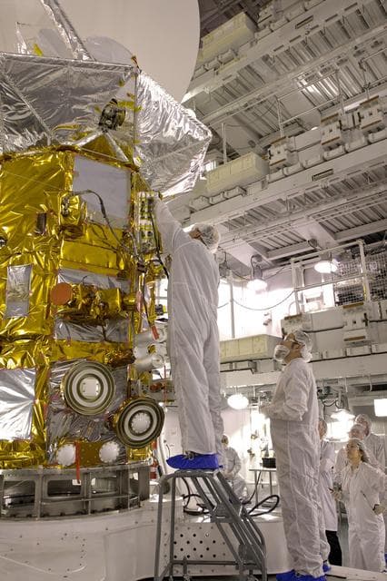 NASA image: Final Checks of Aquarius Instrument