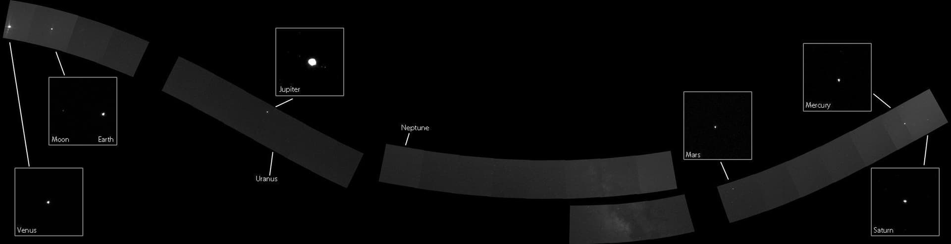 NASA image: A Solar System Family Portrait, from the Inside Out.