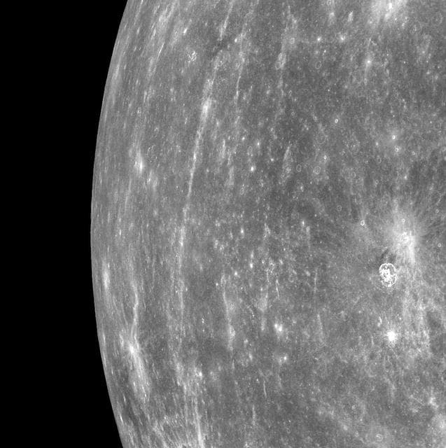 NASA image: From Orbit, Looking toward Mercury Horizon