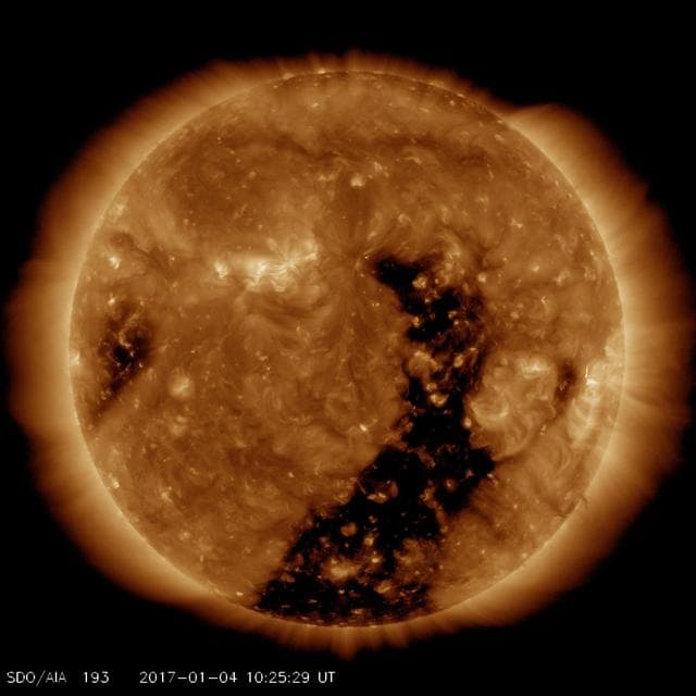 NASA image: Lengthy Coronal Hole