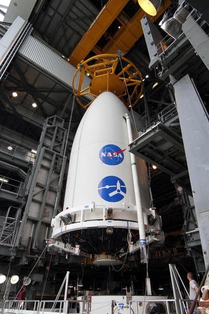 NASA image: Juno at the Vertical Integration Facility