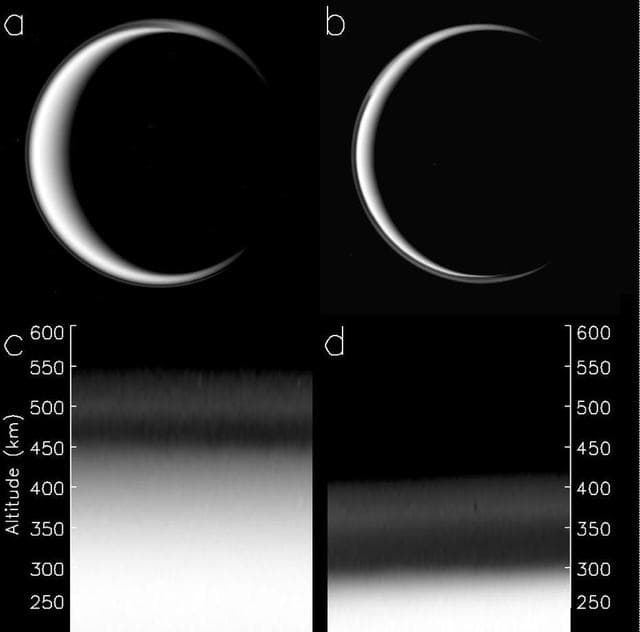 NASA image: Titan Haze is Falling