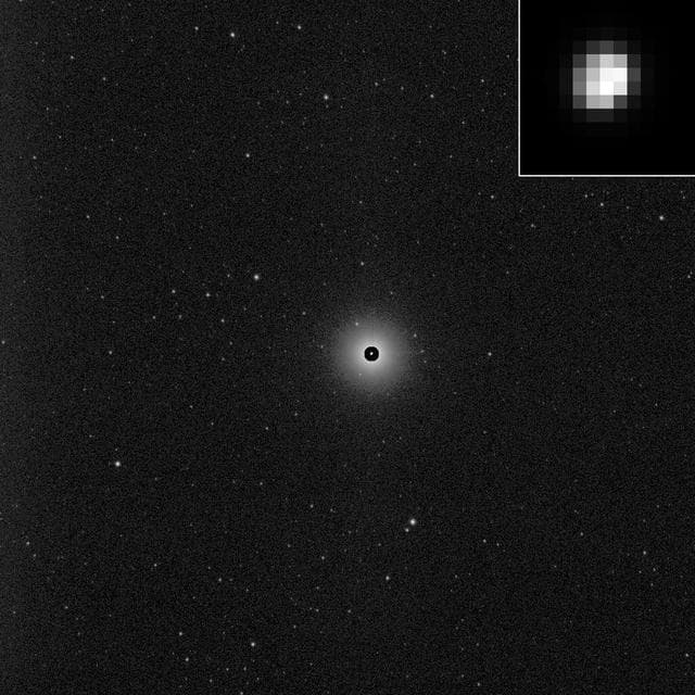 NASA image: Dawn First Glimpse of Vesta -- Processed