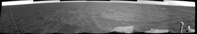 NASA image: Autonomous Hazard Checks Leave Patterned Rover Tracks on Mars