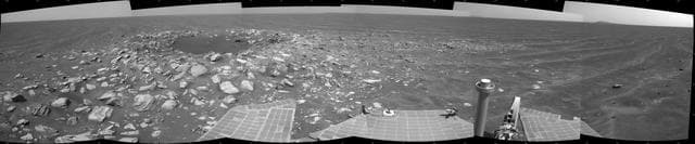 NASA image: Opportunity Beside a Small, Young Crater