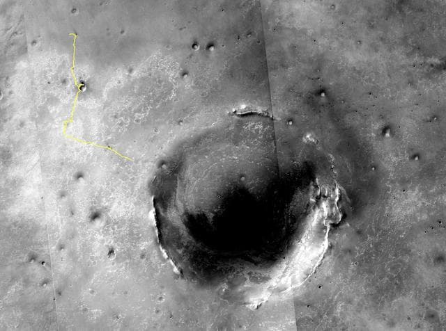 NASA image: Eagle to Endeavour: Opportunity Path, Sol 2609