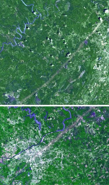 NASA image: ASTER Images Aftermath of U.S. Tornado Outbreak