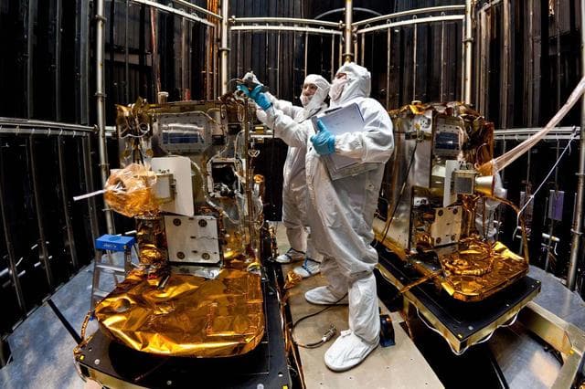 NASA image: Testing the GRAIL Twins