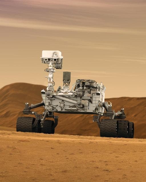 NASA image: Mars Rover Curiosity in Artist Concept, Tall