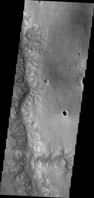 NASA image: Channel in Margaritifer Terra