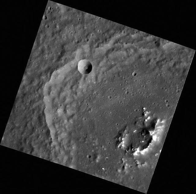 NASA image: The Bright Peaks of Mickiewicz