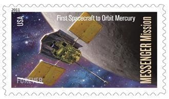 NASA image: MESSENGER puts its Stamp on History