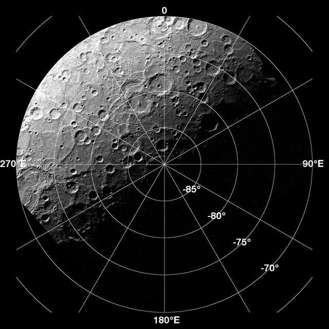 NASA image: Monitoring Mercury South Pole
