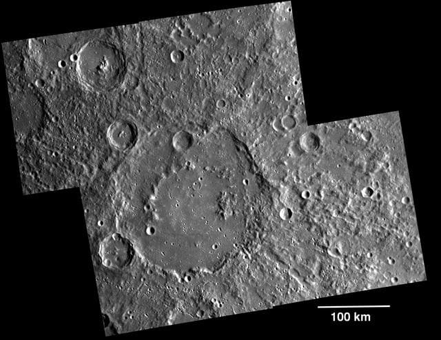 NASA image: Monitoring Mercury South Pole
