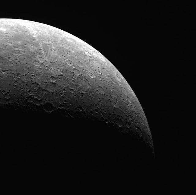 NASA image: Looking up from the South