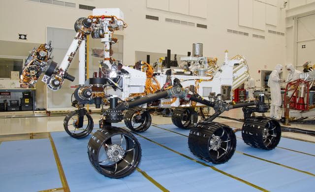 NASA image: Mars Rover Curiosity, Left Side View
