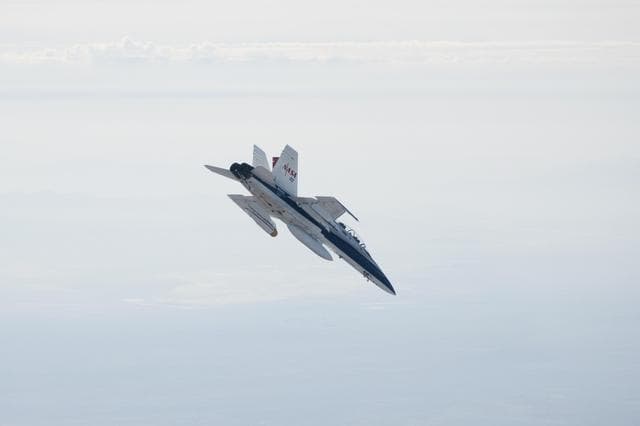 NASA image: Airborne Testing for Mars Landing Radar by Dryden F/A-18