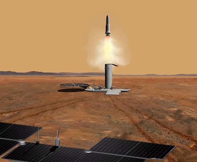 NASA image: Martian Samples Leaving Mars Artist Concept