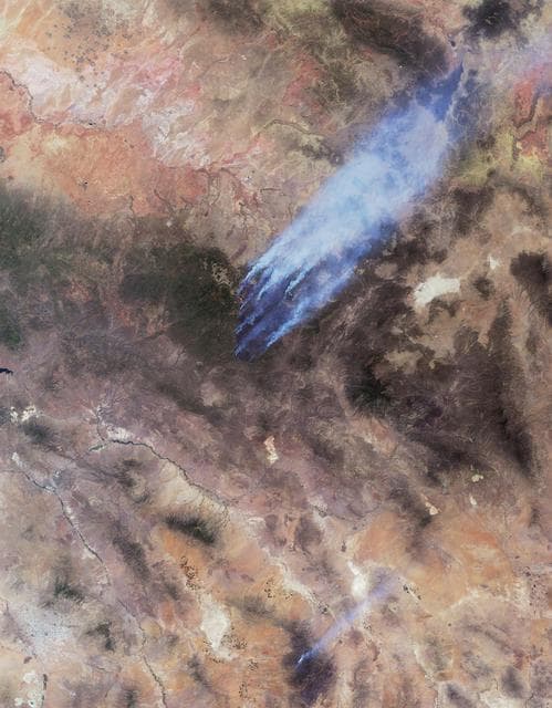 NASA image: Arizona Wildfires Burn Out of Control