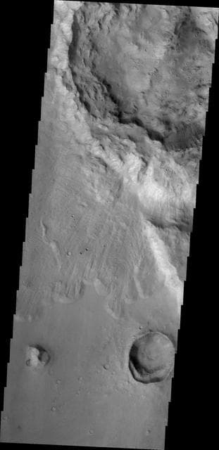 NASA image: Crater Ejecta