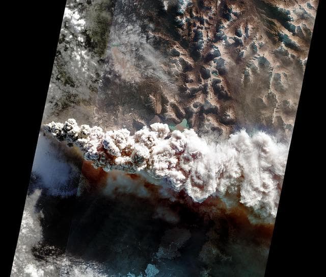 NASA image: NASA EO-1 Spacecraft Images Chile Volcanic Eruption