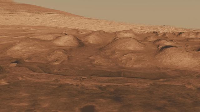 NASA image: Rock Layers in Lower Mound in Gale Crater