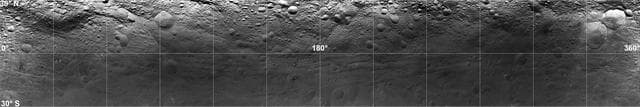 NASA image: Mosaic Image of Vesta Surface