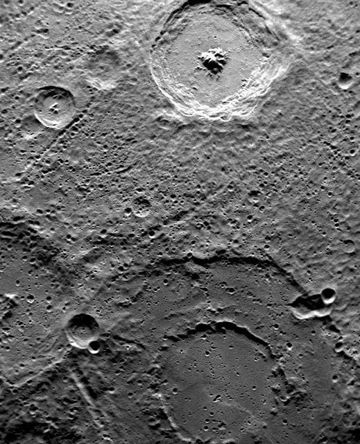 NASA image: Toc-crater and Fugue