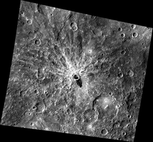 NASA image: The Dark Side of the Crater