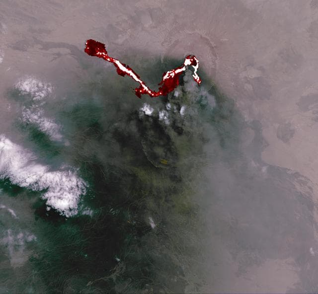 NASA image: Africa Nabro Volcano Spews a Fiery Brew in NASA Spacecraft Image