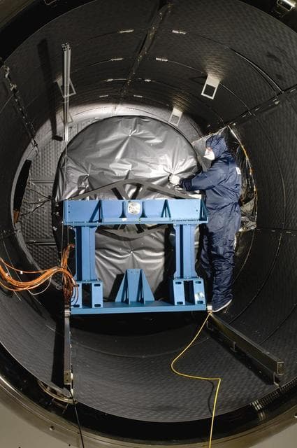 NASA image: Webb Instrument Inside Test Chamber
