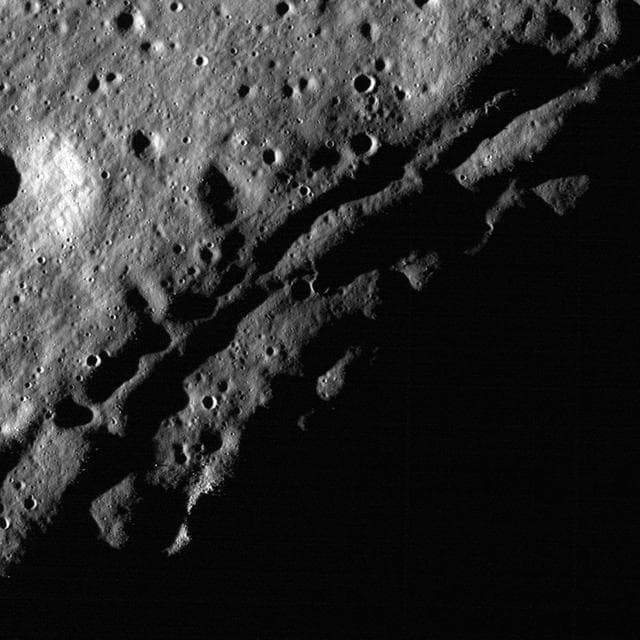 NASA image: Slumping rim of Darwin C