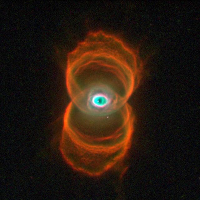 NASA image: Hubble Finds an Hourglass Nebula around a Dying Star